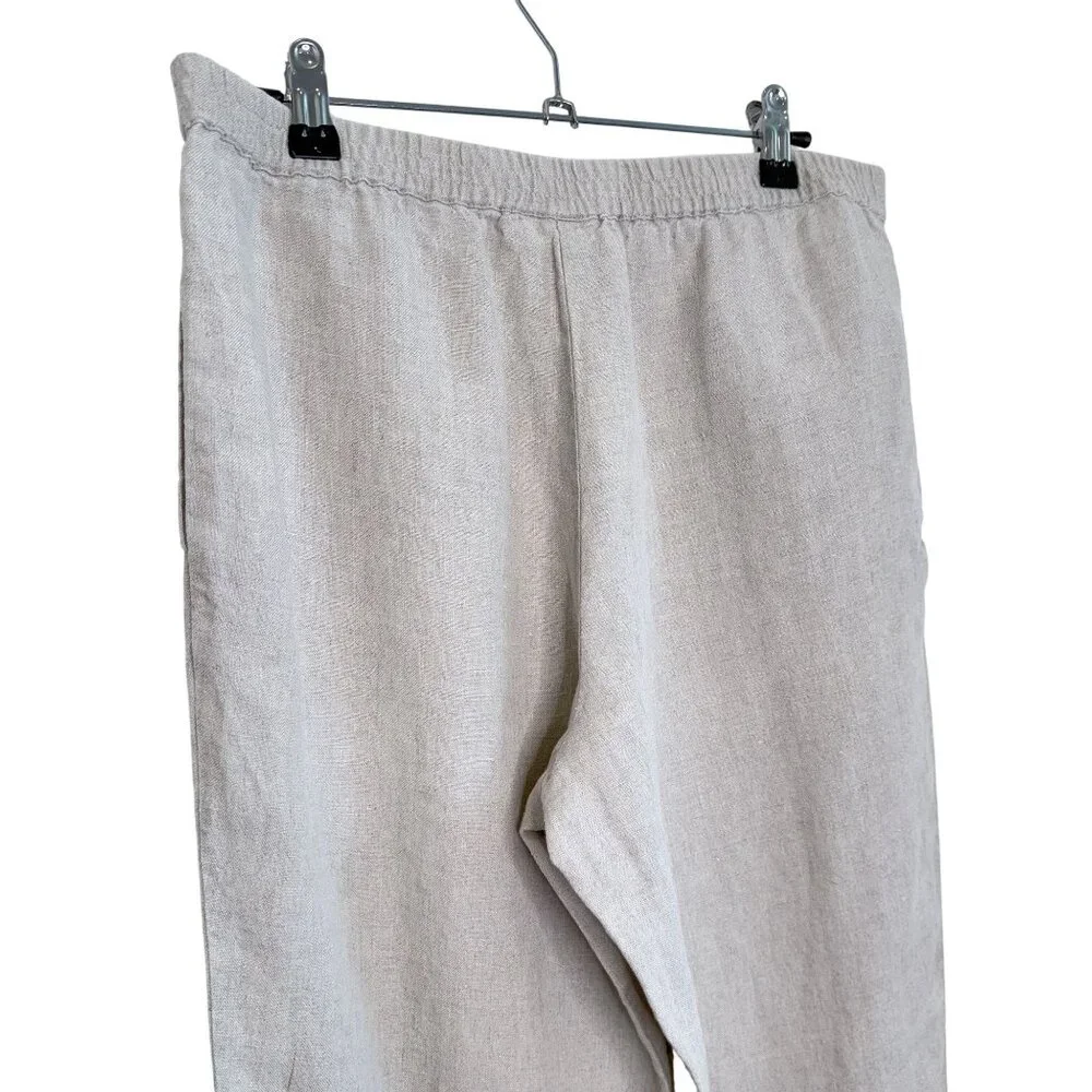 NWT J. Jill Love Linen Flax Straight Leg Pants, S Missy - Picture 5 of 8